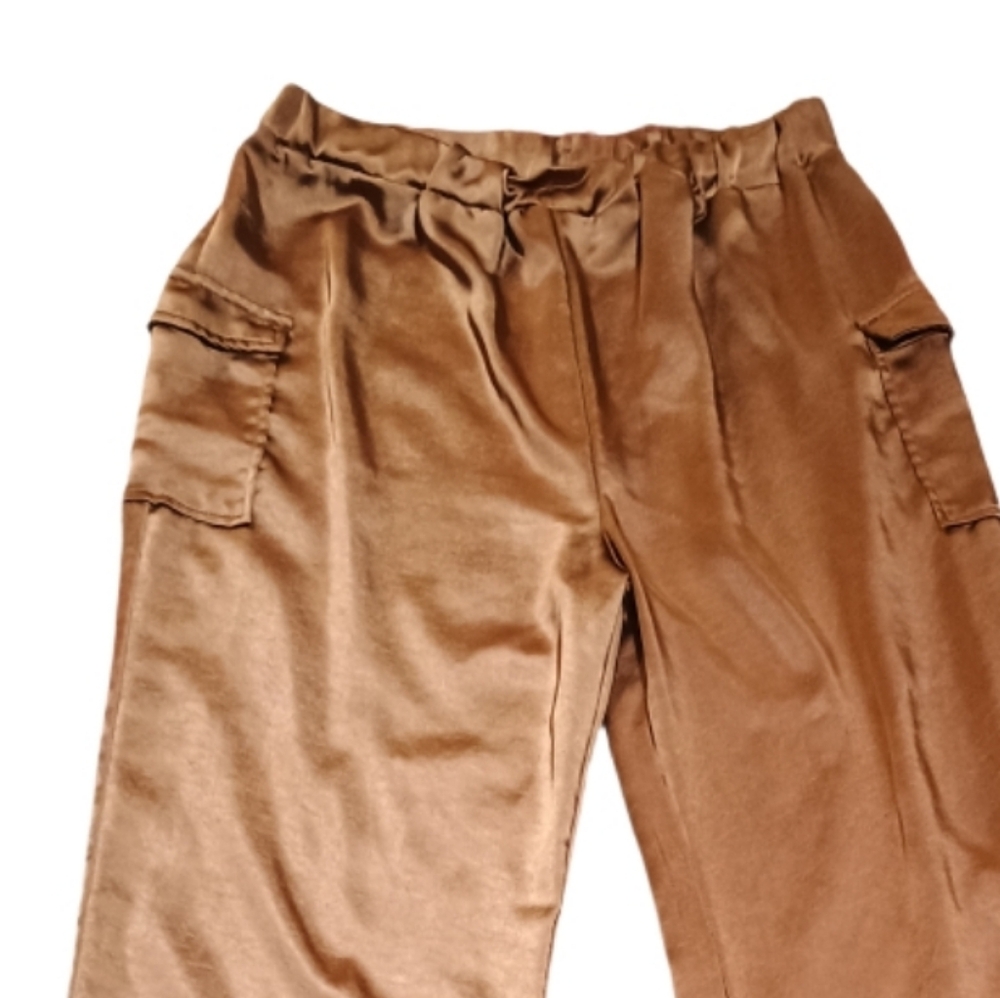 Kendall & Kylie Brown Wide-Leg Trousers - Picture 3 of 3
